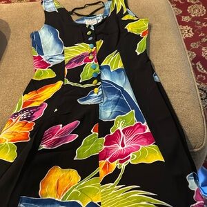 Kosi Bali Collection 100% Rayon Tropical Mini Dress Size Small (TD)